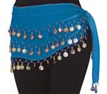 Blauwe Rok Buikdanseres 1,35m
