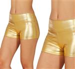 Gouden Korte Broek Metallic