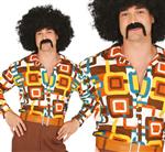 Disco 70S Blouse Heren Vierkant