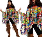 Hippie 60S Poncho Franjes