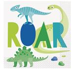 Dinosaur Luncheon Servetten 33cm 16st