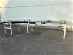 Sorma rollenbaan aangedreven met 90° bocht en transportband 145 x 60 cm
