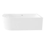 Ligbad Best Design Munster Half Vrijstaand 180x80 Rechts Glans Wit