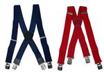 Duo Pack  Heavy Duty Bretels (donkerblauw rood) 4 clips