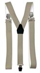 Beige kleurige Bretels met extra sterke clips
