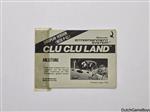 Nintendo NES - European Version - Clu Clu Land - FRG - Manual