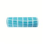 Deco Mesh Blauw Wit Raster Voor Kransen en Inpakken Decomesh
