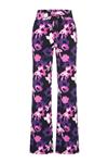 Travel Pantalon flowers print Devi 2089 Purple