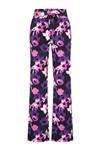 Travel Pantalon flowers print Devi 2089 Purple