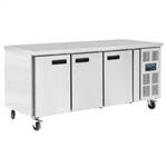 Polar 3-deurs patisserie counter 634L GL184