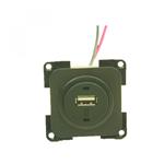 Presto Contactdoos 1x USB Lader 12V Inbouw S-10.000 Zwart