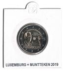 Luxemburg 2 Euro 2019 100 Jaar Stemrecht met muntteken in munthouder