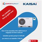 Kaisai Arctic 12 Kw monobloc 3 fase warmtepomp ( subsidie € 3.275,- )