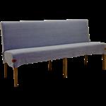 Eetkamerbank met houten poten 215cm