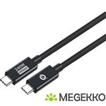 Conceptronic ETTA04B20 USB-kabel 2 m USB4 Gen 3x2 USB C Zwart