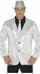 Zilveren Blazer Heren Pailletten