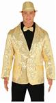 Gouden Blazer Heren Pailletten