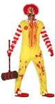 Zombie Clown Halloween Kostuum Heren L