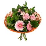 Actie Boekethouder Twist Papier 20 cm - Oranje (Excl. Decoraties) Boekethouder excl decoraties