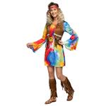 Hippie 60S Jurk Dames Peace