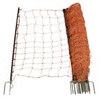 Wolvennet 145 cm hoog, met dubbele punt, 50 mtr.