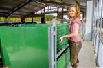 U-profiel met bodemplaat (achter) voor groene Patura kalverbox