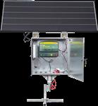 Patura P6000 met veiligheidsbox Maxi, 200 W zonnepaneel, aardpen en stabiliseringsvoet