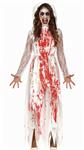 Rood Witte Jurk Meisje Bloody 2 delig