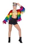 Festival Jas Regenboog Dames Tinsel