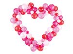 Hart Ballonnen Set Roze 1,65m