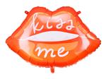 Rood Helium Ballon Lippen Leeg 86cm