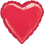 Hart Helium Ballon Rood Leeg 45cm