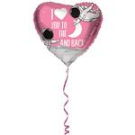Hart Helium Ballon Roze Leeg 45cm