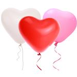 Rood Roze Hartjes Ballonnen 30cm 8st
