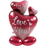 Hartjes Helium Ballon Leeg Ombre 77cm