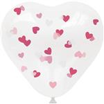 Roze Hartjes Ballonnen 30cm 4st
