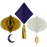 Honeycomb Set - Eid Mubarak - 3 stuks