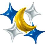 Folieballonnen Set - Eid Mubarak - 5 stuks