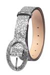 Zilveren Riem Glitter