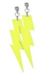Neon Gele Oorbellen Bliksem