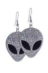 Alien Oorbellen Zilver
