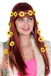 Bloemen Haarband Geel Dames