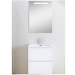 Badmeubel Wiesbaden Sephia Compleet Met Led Spiegel 60 CM Mat Wit