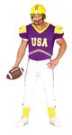 Quarterback Kostuum Heren