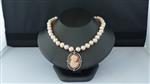 PAREL (zoetwater) ketting/oorhanger-set