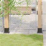 vidaXL Spokkels vierkant 12 st 121x121 mm gepoedercoat staal antraciet