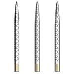 Mission Laser Points Fan Mosaic Silver 32-38 MM