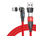 USB Type C naar Micro-USB Magnetische Oplaadkabel - 1 Meter - 100W USB-C Fast Charging Oplader Data 