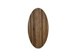 Tuin tafelblad ovaal - 180x100x3,5 - Naturel - Oud teakhout