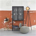Vitrinekast Level Zwart | 70x35x150 cm